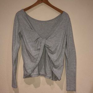 Cute open back sweater